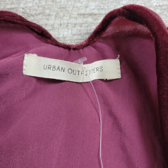 Urban Outfitters Velvet Burnout Kimono Wrap Purple Floral Draped NWT One Size - Picture 15 of 16